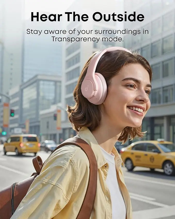 Soundcore by Anker Q20i-Wireless Over-Ear Bluetooth Hybrid Active Noise Cancelling Headphones (Refurbished)