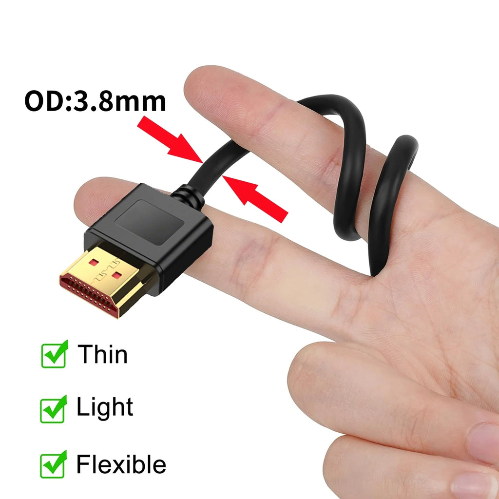 8K HDMI-compatible Cable 2.1 48Gbps High Speed 8K@60Hz 4K@240Hz for Gaming Monitor Graphics Card PC TV PS5 PS4 Projector