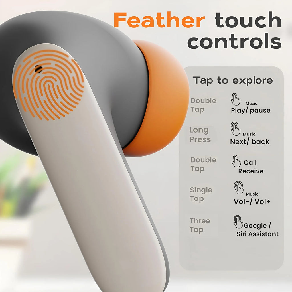 TWS Wireless Earphones 5.4 Bluetooth Ultra-low Latency Dual Microphone ENC Noise Cancelling