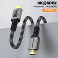 UGOURD Upgraded Version HDMI-Compatible2.1 Cable 48Gbps Braided 8K 60Hz 4K 165H 144Hz HDR HDCP2.3 Cord For PS5 Xbox Monitor HDTV