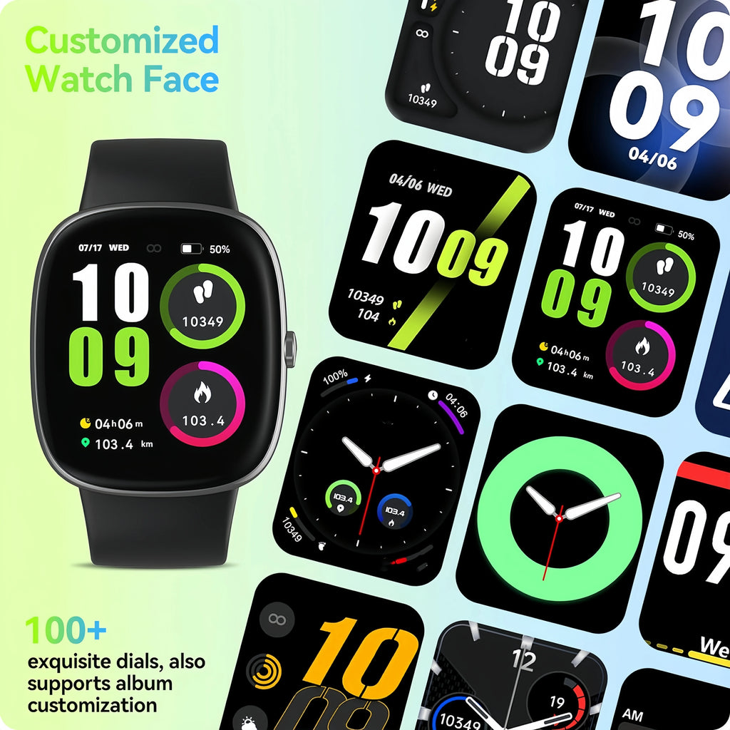 Smart Watches, Sleep Tracking,46mm,1.3oz,Step Calorie Counter Fitness Watch Activity Trackers Pedometer for iPhone