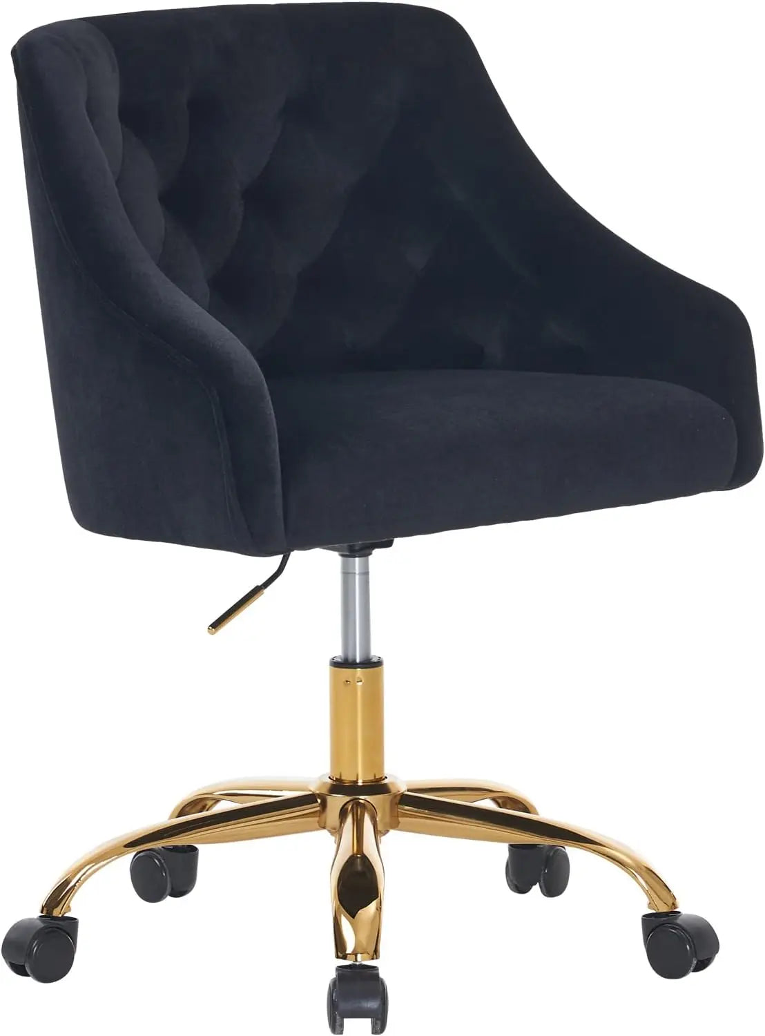 Home Office Desk Chair Modern Velvet Office Computer Chair Height Adjustable Mid-Back Task Chair