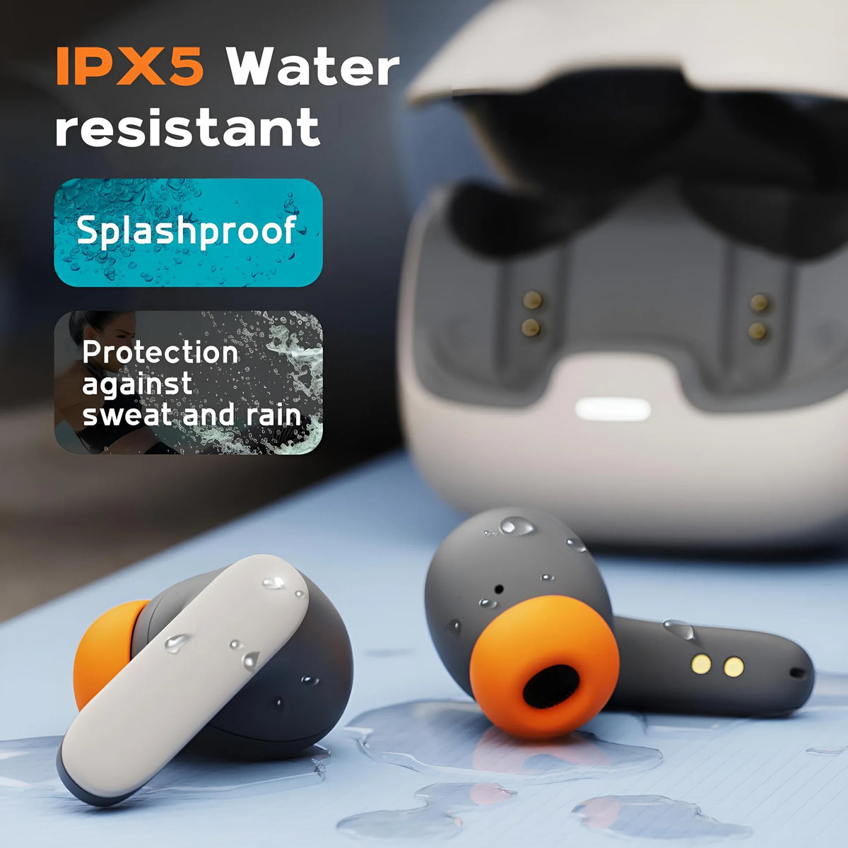 TWS Wireless Earphones 5.4 Bluetooth Ultra-low Latency Dual Microphone ENC Noise Cancelling