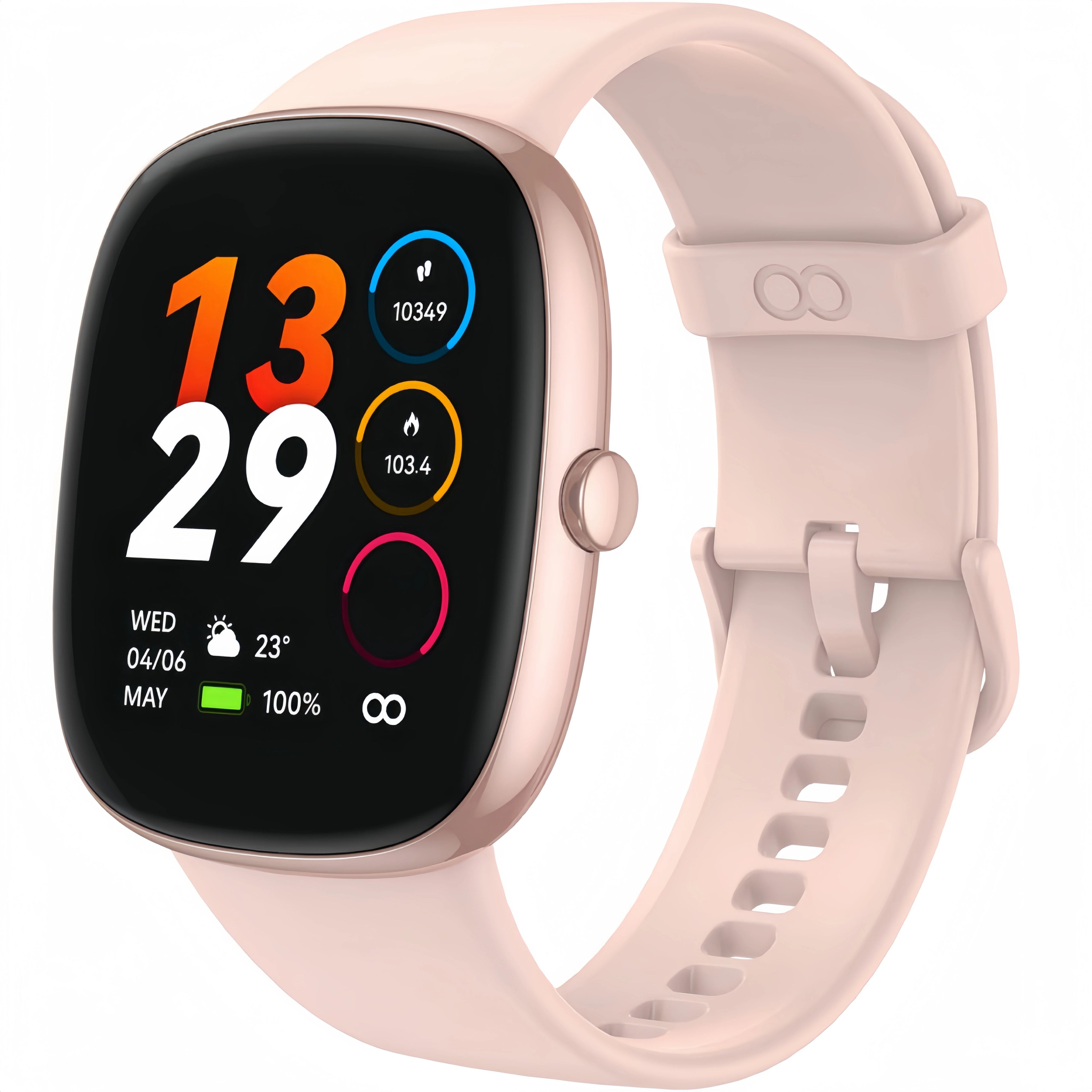 Smart Watches, Sleep Tracking,46mm,1.3oz,Step Calorie Counter Fitness Watch Activity Trackers Pedometer for iPhone