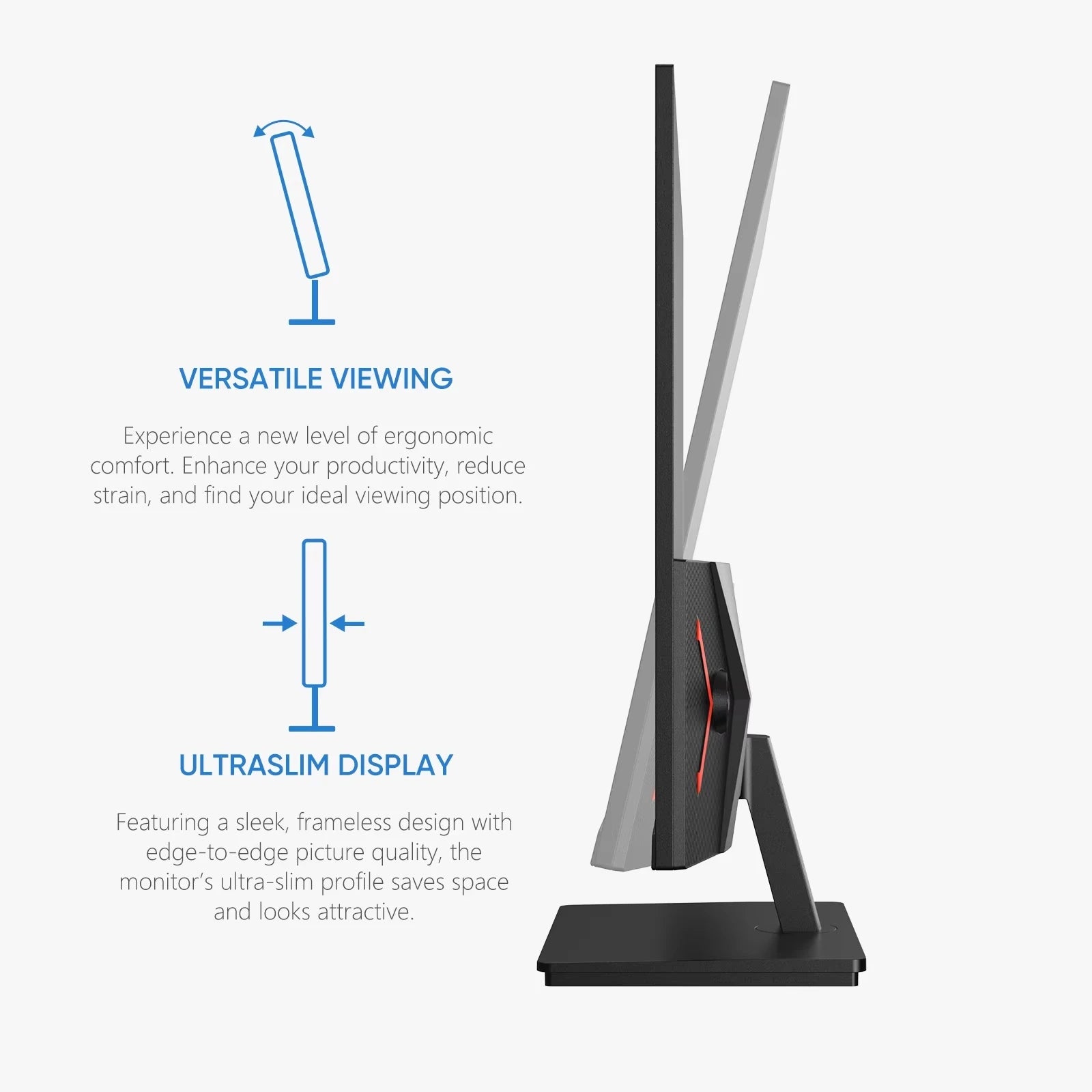 New ARZOPA 27 inch monitor 180hz gaming monitor QHD 2K Monitor for PC,2560*1400,Fast IPS,with Type-C,Samsung DeX mode,FreeSync