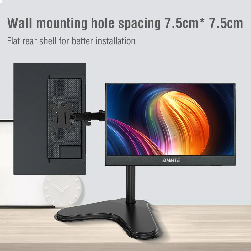 Anmite 14 inch Touch Portable Monitor 1200P HDR IPS Gaming Monitor USB TYPE C HDMI for Phone Laptop Desktop Switch PS4 XBOX