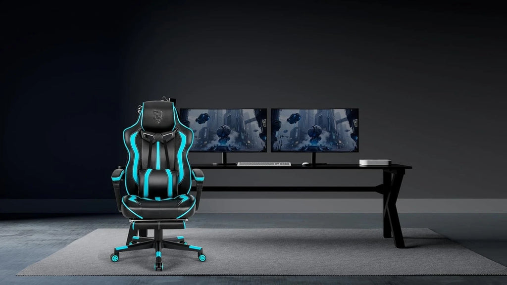 Gaming Chairs for Adults, Gaming Chairs with Footrest and Massage, Reclining Computer Chair for Heavy People,Big, Customized